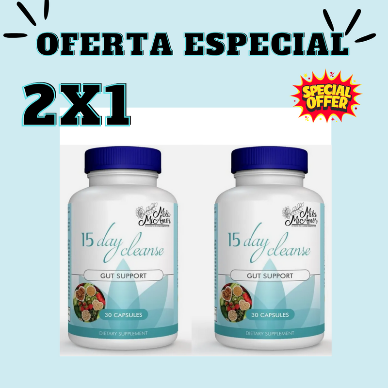 15 Días de Limpieza Intestinal y Apoyo al Colon. ¡Oferta! 2x1